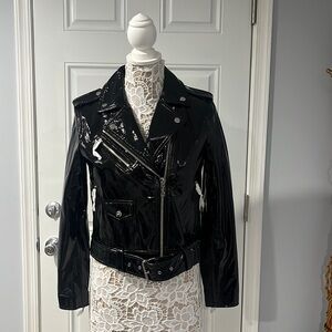 COPY - NEW Michael Kors patent leather jacket